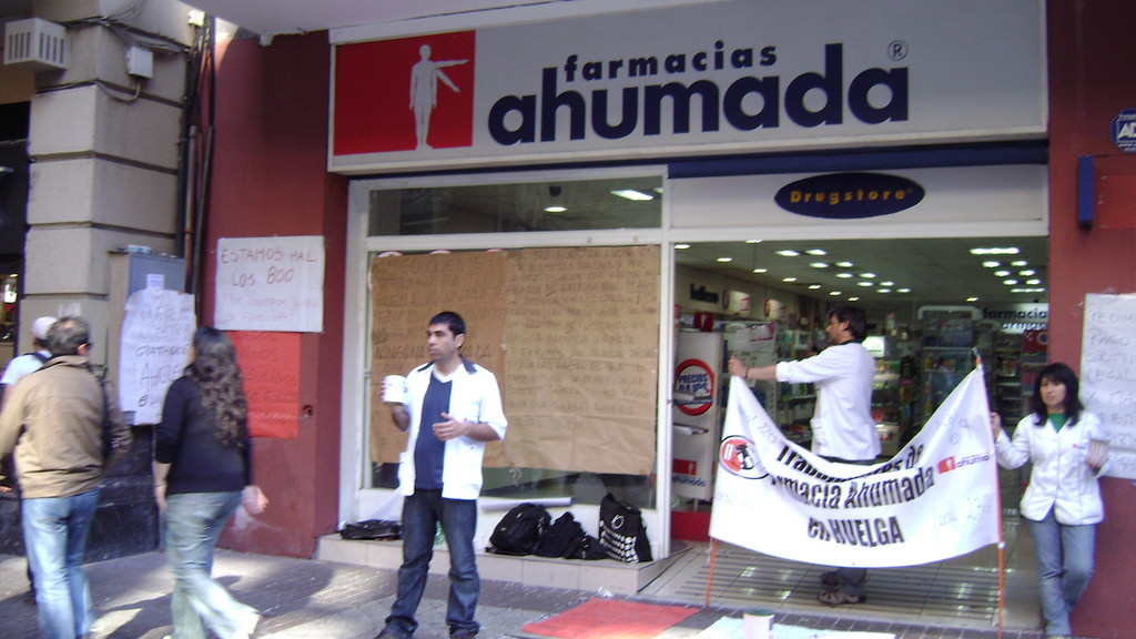 Huelga de trabajadores de Fasa. (Foto Flickr Roberto Bustamante)